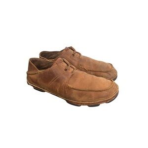 OluKai Mens Ohana 10171 9B33 Nubuck Leather Brown Casual Comfort Shoes Sz 11